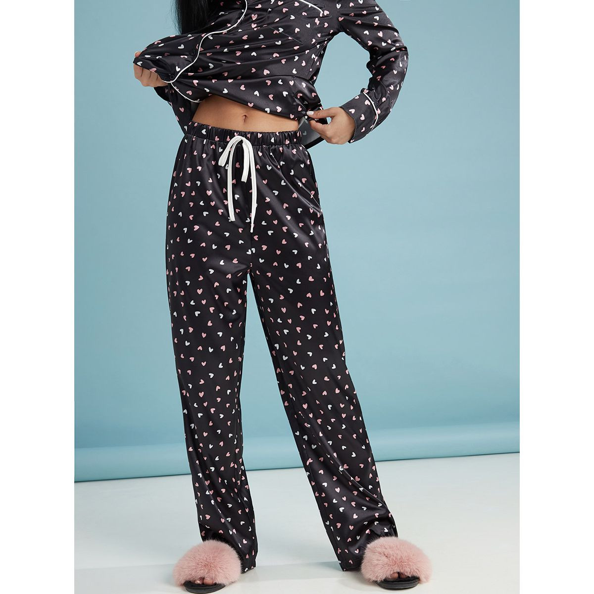 طقم بيجاما من ( بنطال + بلوزة )-women-clothing-nightwear-pyjamas-longsets-image-4