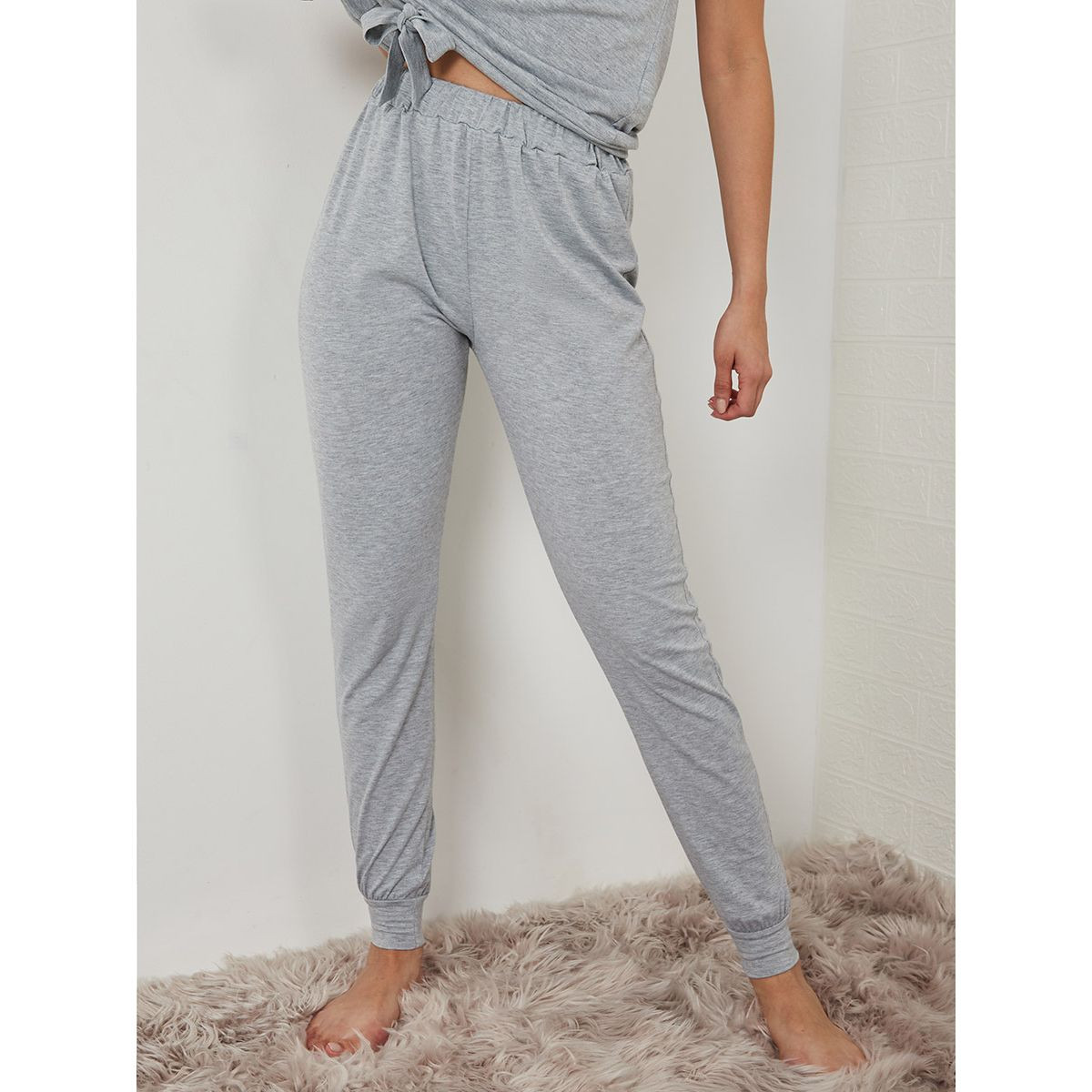 طقم بيجاما ( تيشيرت + بنطال )-women-clothing-nightwear-pyjamas-longsets-image-5