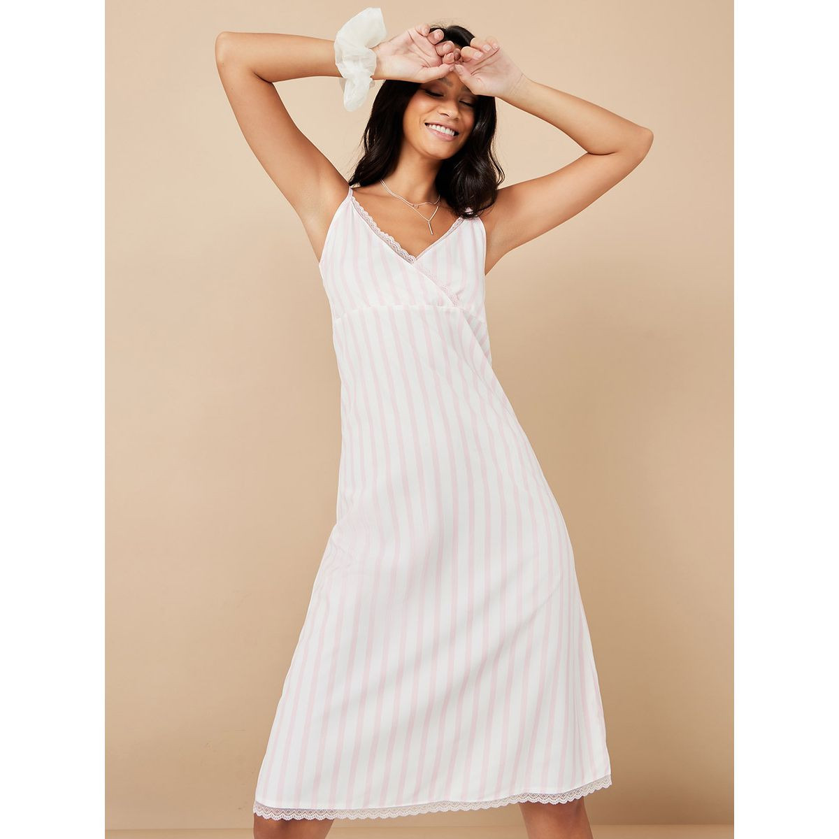 فستان مخطط بلا اكمام-women-clothing-nightwear-nighties-image-1