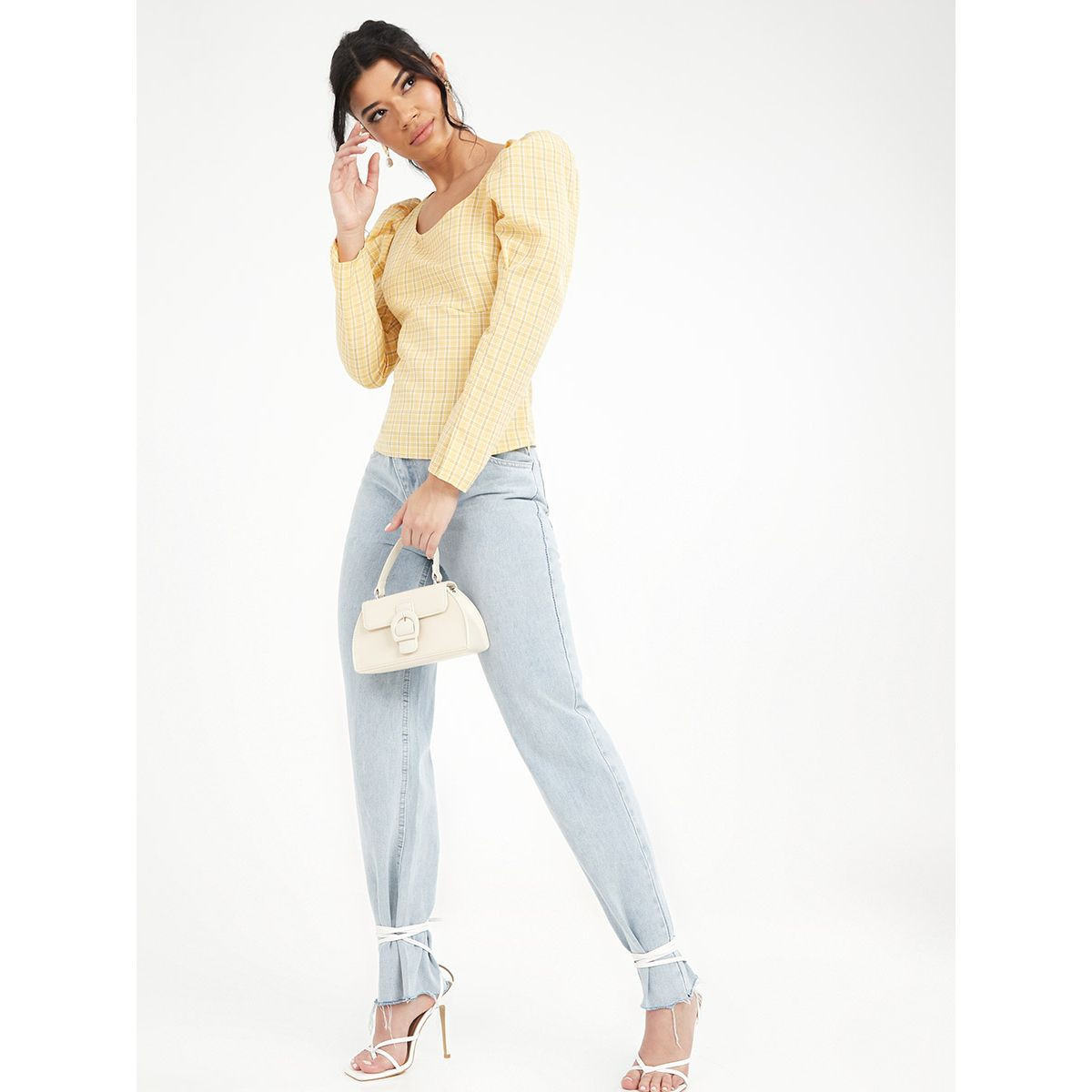 بلوزة باكمام طويلة منفوشة-women-clothing-shirtsandblouses-blouses-image-2