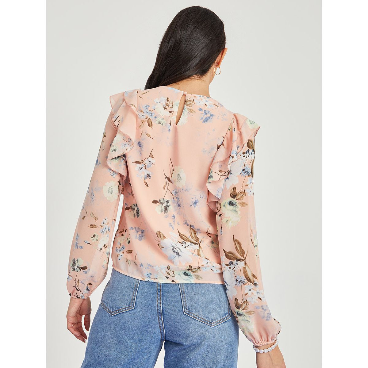 بلوزة باكمام طويلة وكشكش-women-clothing-shirtsandblouses-blouses-image-4