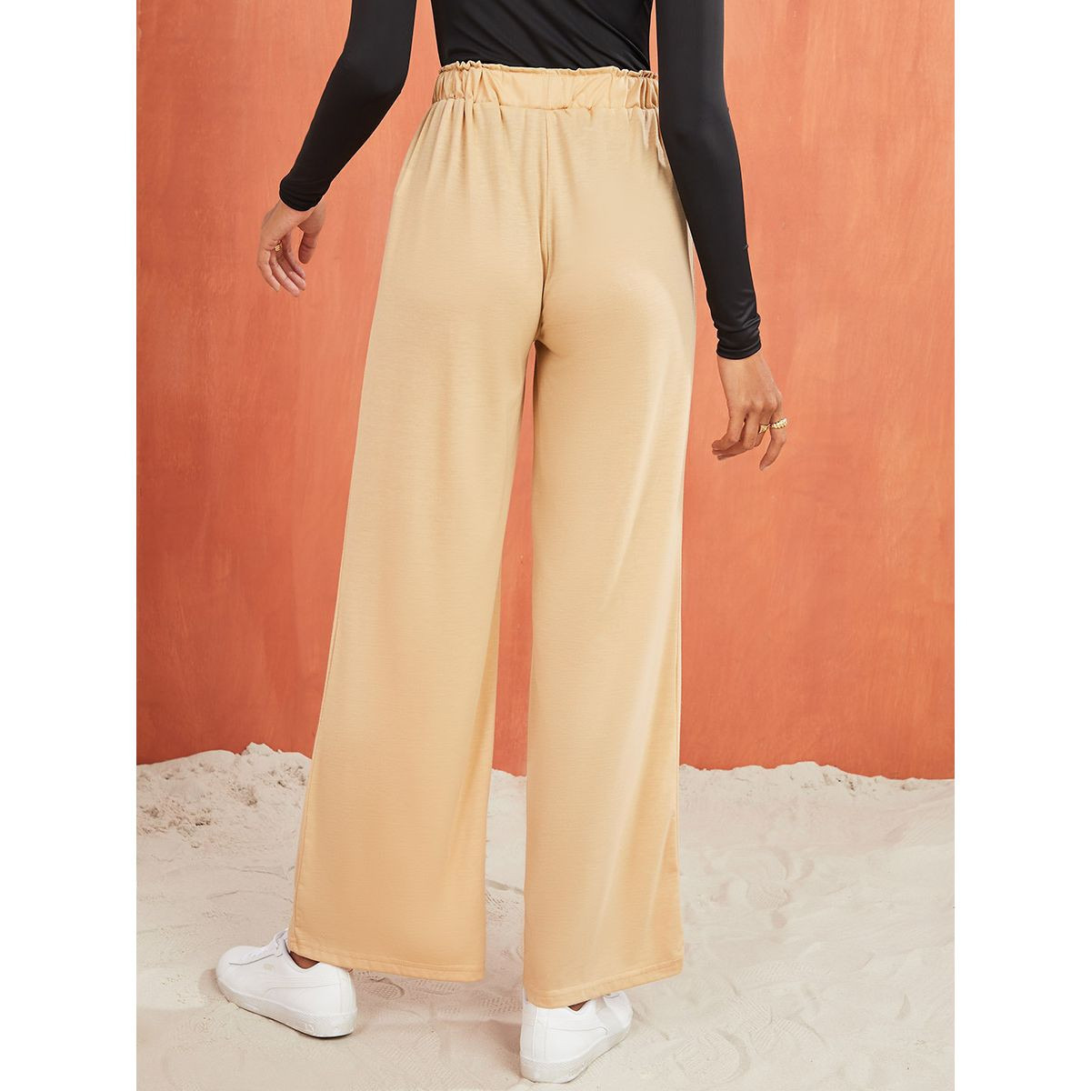 Styli Elastic Waistband Wide Leg Trousers -women-clothing-bottoms-trousers-image-4