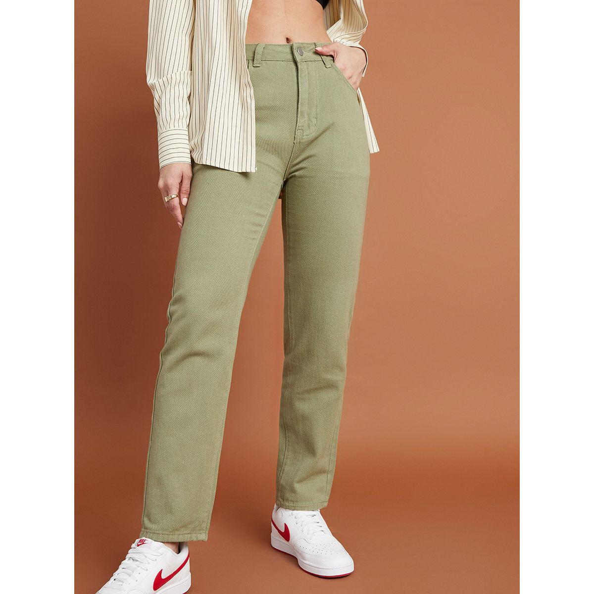 بنطال جينز بقصة مستقيمة-women-clothing-bottoms-jeans-image-1