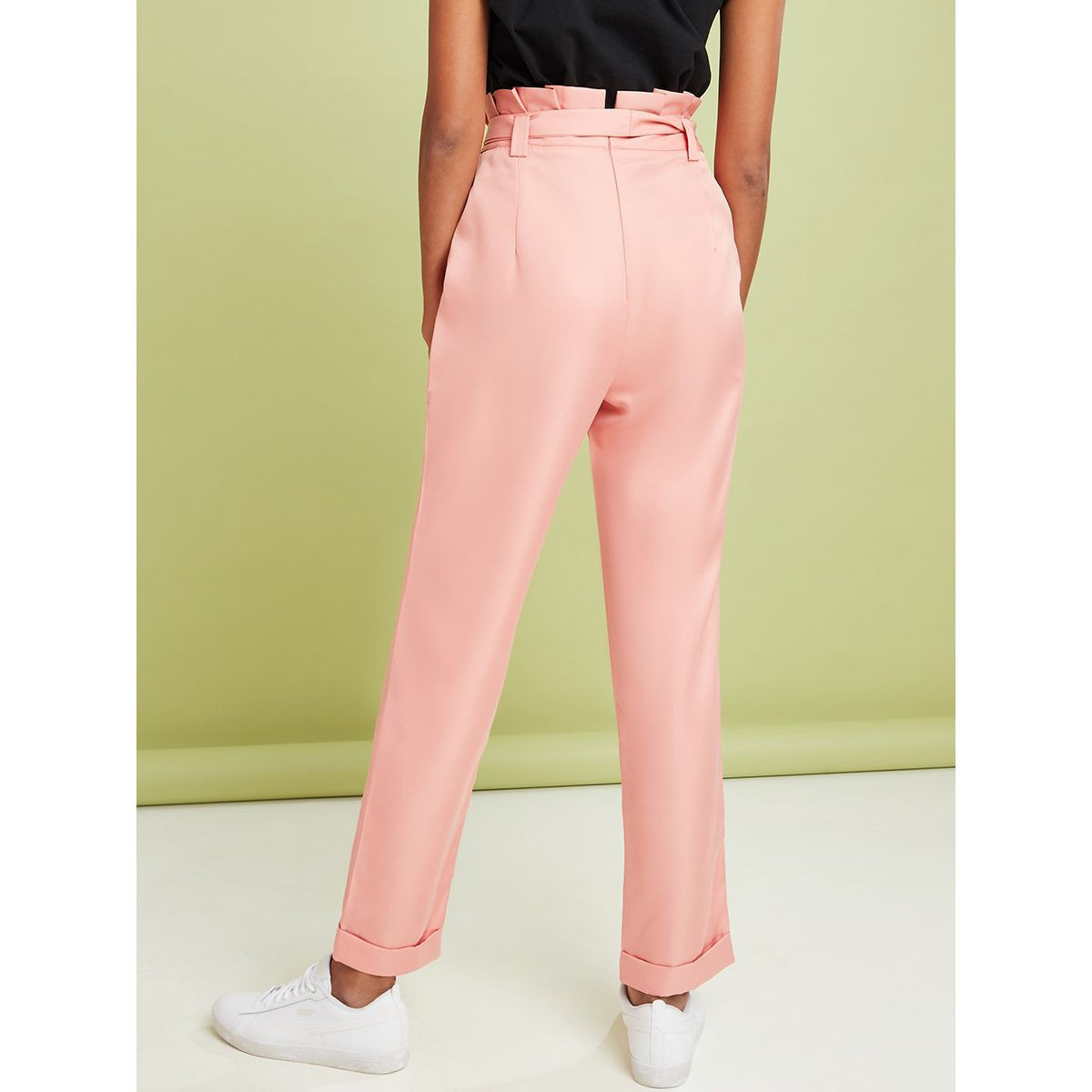 Styli High Rise Paperbag Waist Belted Trouser-women-clothing-bottoms-trousers-image-4