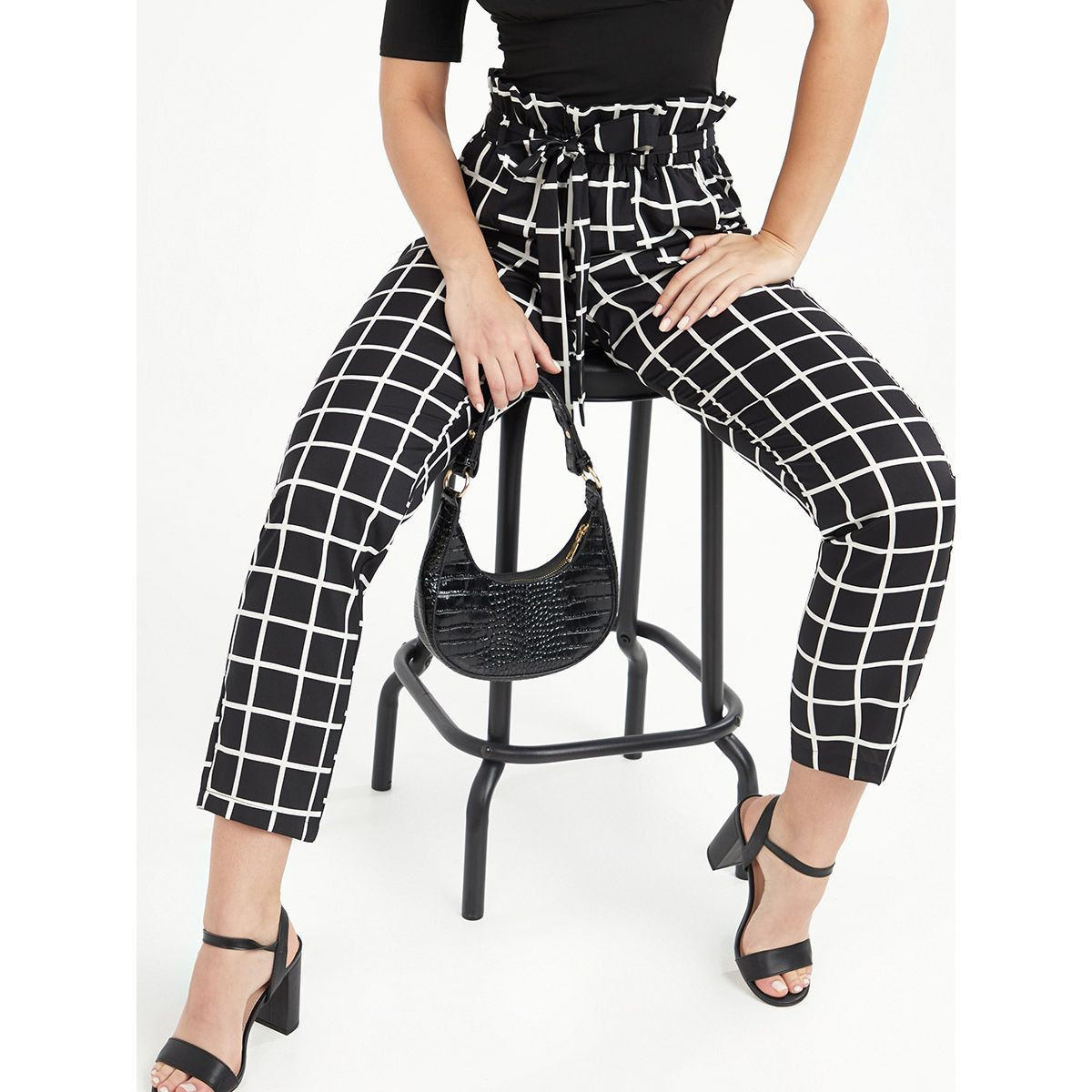 بنطال بخصر بيبر باغ-women-clothing-bottoms-trousers-image-1