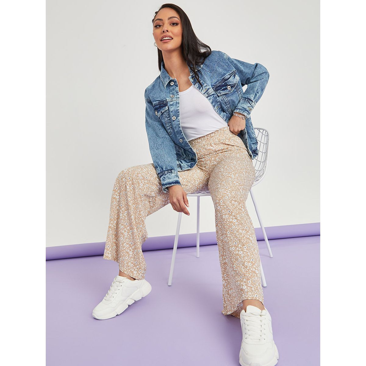 بنطال مطبع بزهور-women-clothing-bottoms-trousers-image-1