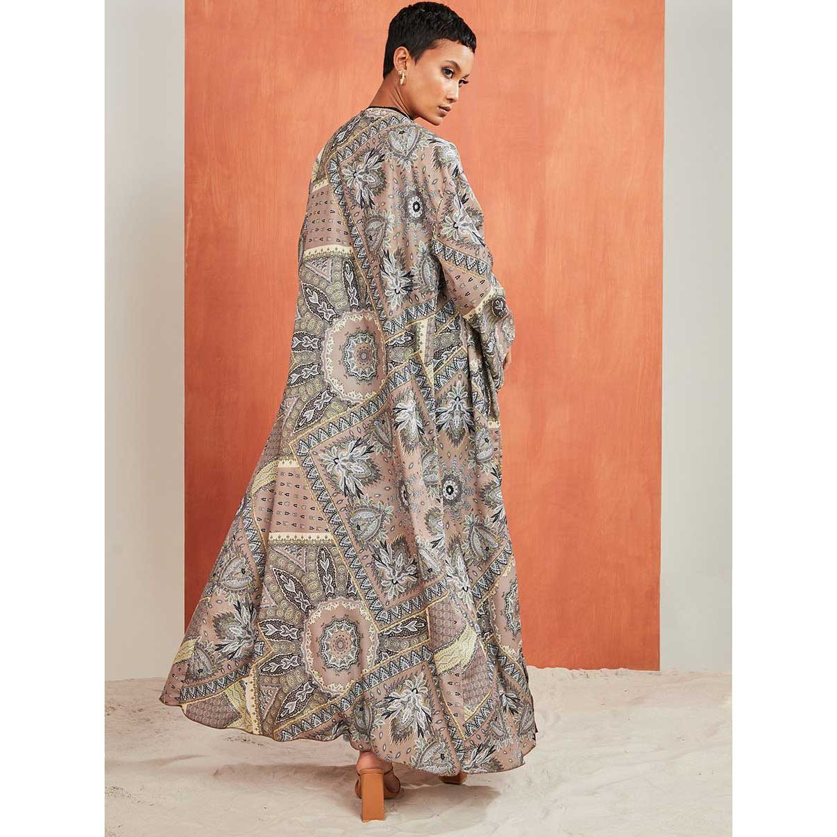 Styli Flare Sleeves Boho Print Maxi Kimono-women-clothing-shirtsandblouses-blouses-image-4