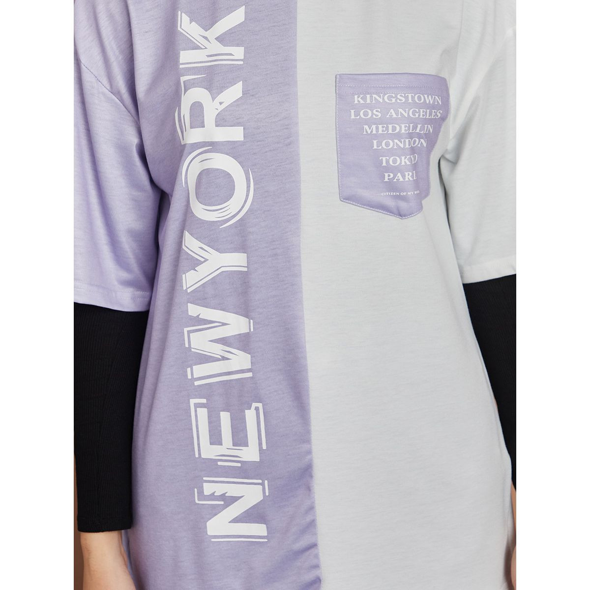 تيشيرت بنمط كتل الالوان-women-clothing-tshirts-image-4