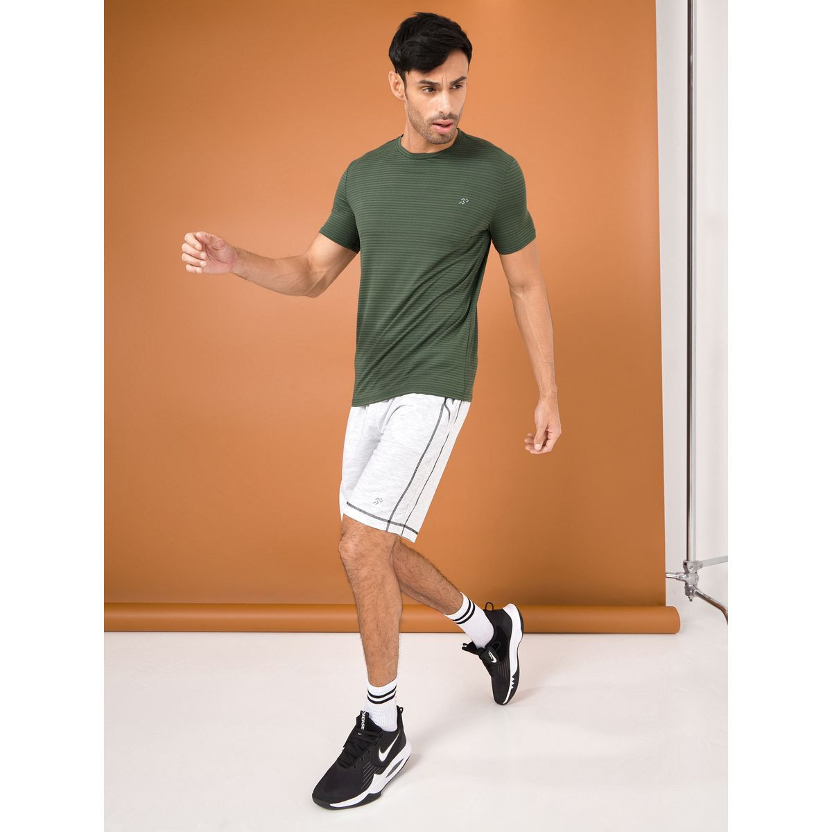 Styli Textured Running T-shirt with Short Sleeves-men-clothing-sportswearandactivewear-tshirtsandpolos-image-2