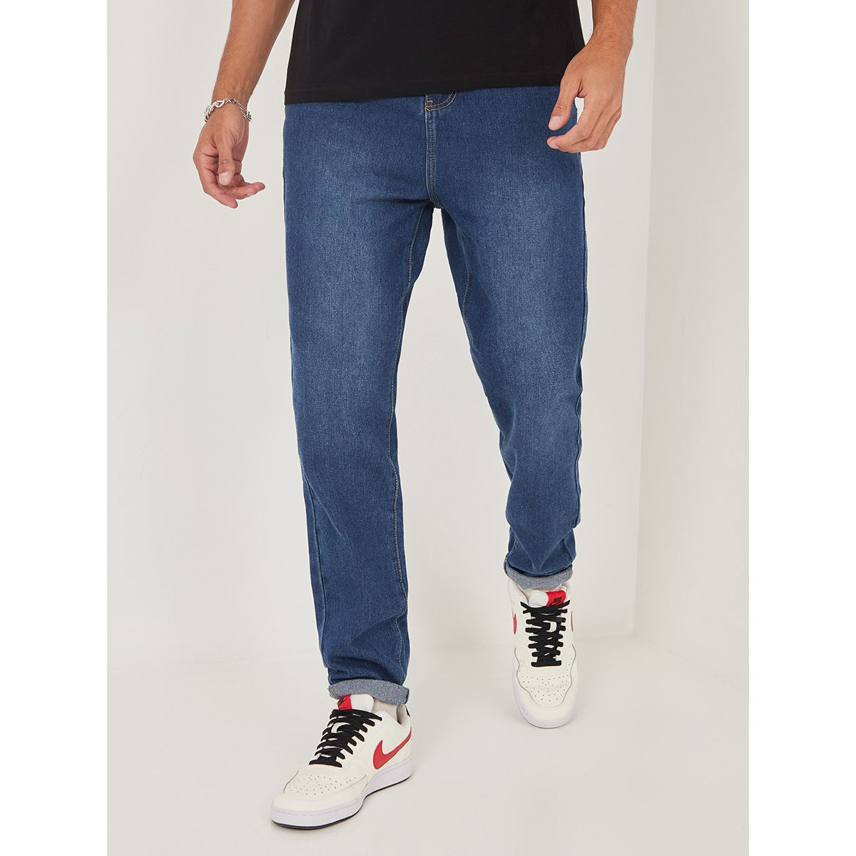 بنطال جينز بقصة ضيقة من ستايلي-men-clothing-jeans-image-1