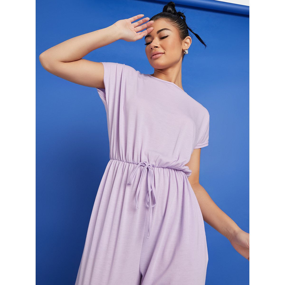 Styli Solid Jogger Fit Jumpsuit with Drawstring Detail-women-clothing-jumpsuits-image-2