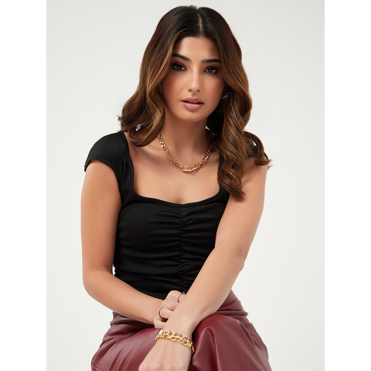 بلوزة باكمام كاب-women-clothing-shirtsandblouses-blouses-image-5
