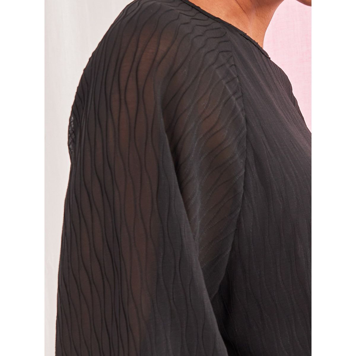 بلوزة باكمام بالون وخصر مطاطي من ستايلي-women-clothing-shirtsandblouses-blouses-image-3
