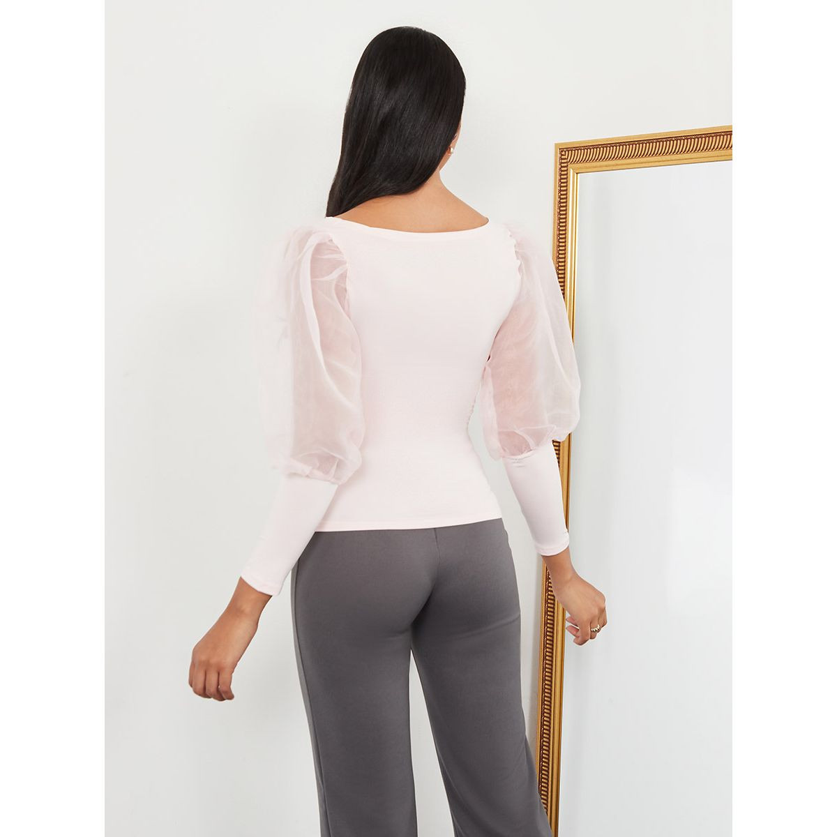 بلوزة كاجوال باكمام طويلة من ستايلي-women-clothing-shirtsandblouses-blouses-image-6