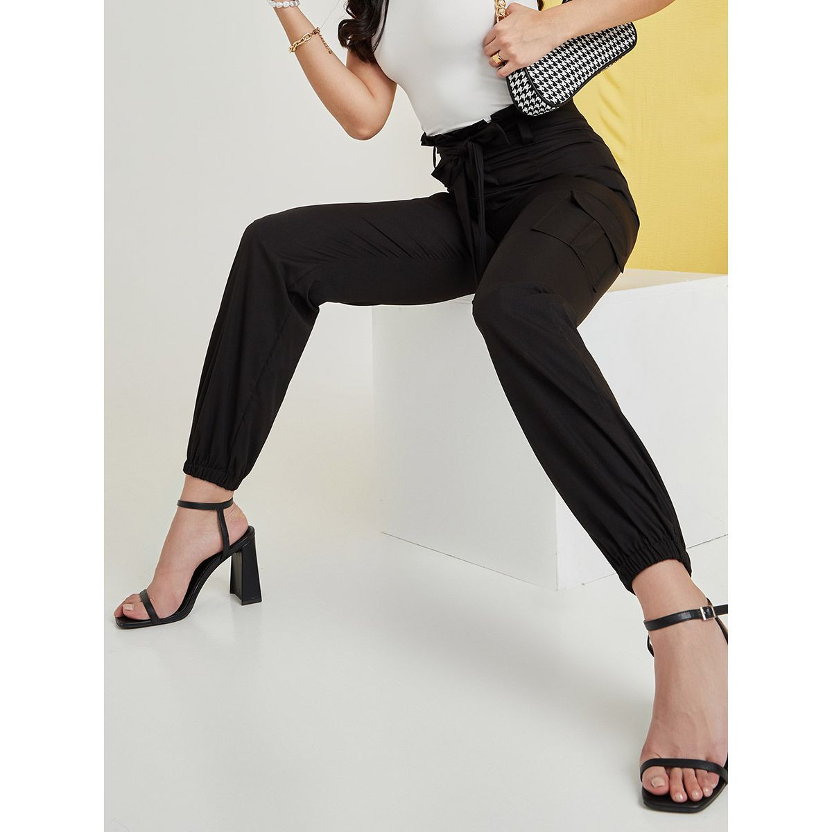 بنطال بخصر بيبر باغ-women-clothing-bottoms-trousers-image-1