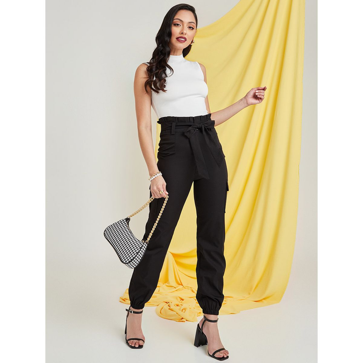 بنطال بخصر بيبر باغ-women-clothing-bottoms-trousers-image-2