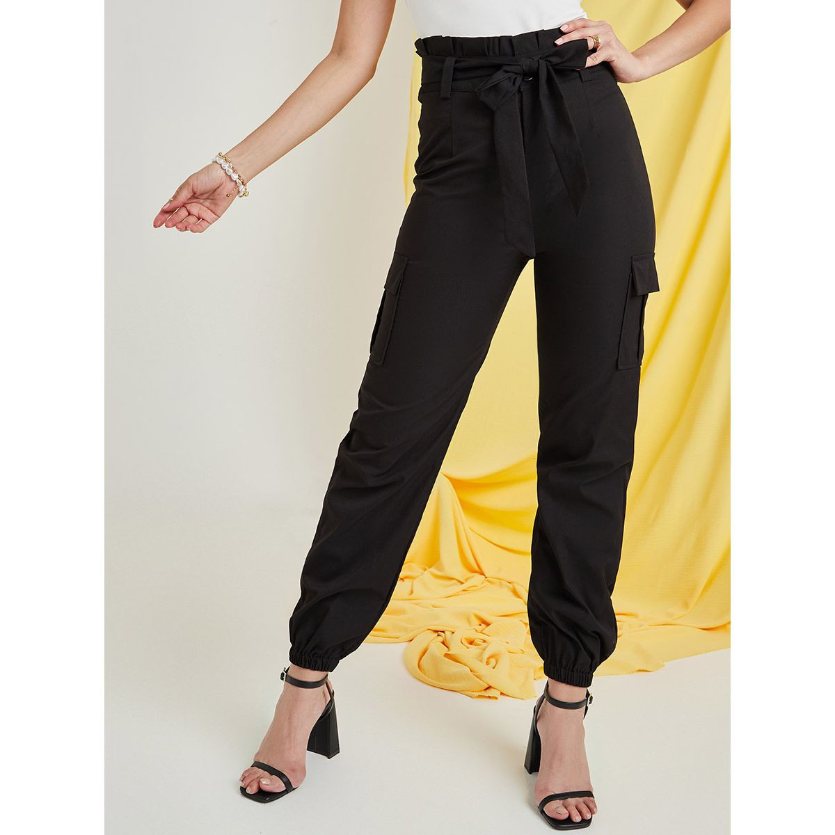 بنطال بخصر بيبر باغ-women-clothing-bottoms-trousers-image-3