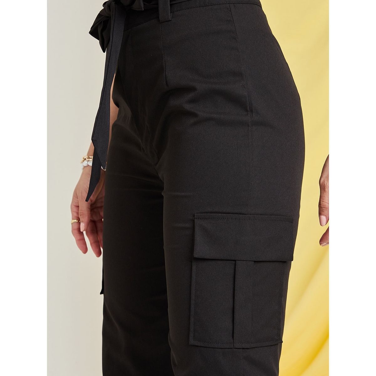 بنطال بخصر بيبر باغ-women-clothing-bottoms-trousers-image-4