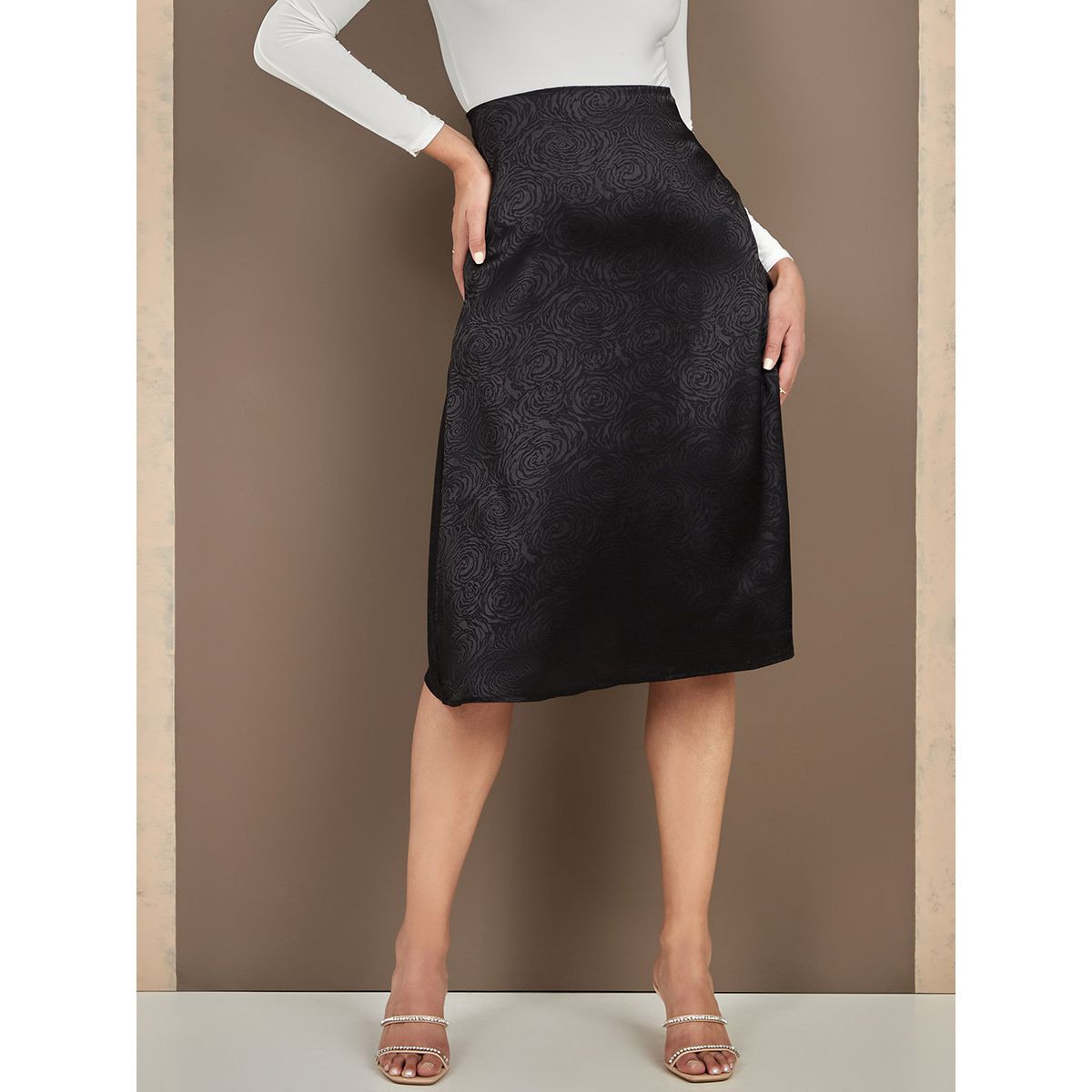 Styli Satin Midi Skirt -women-clothing-bottoms-skirts-image-1