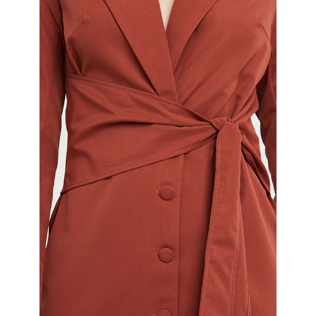 فستان بنمط بليزر مع ازرار امامية-women-clothing-dresses-image-3
