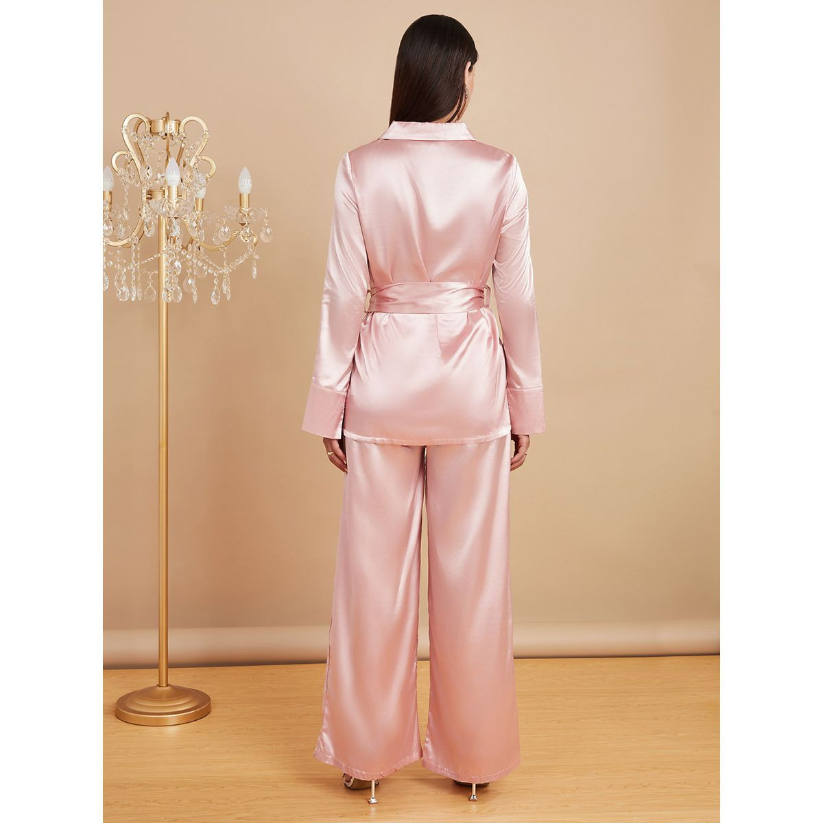 طقم من ( بنطال + بلوزة ) من ستايلي-women-clothing-coordsets-image-5