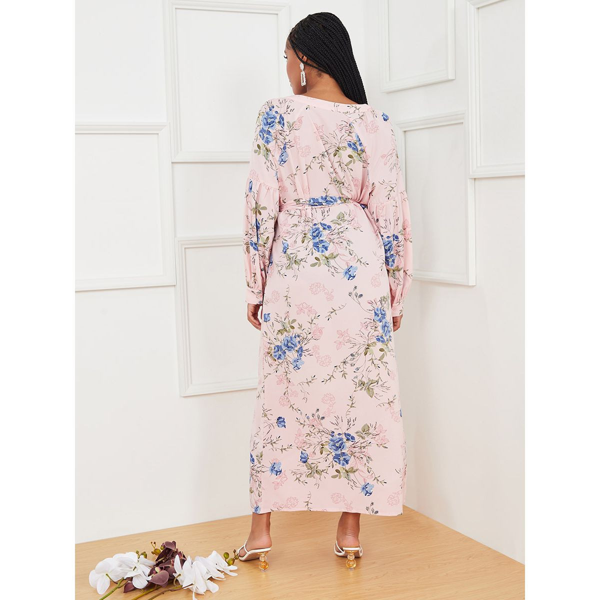فستان طويل باكمام طويلة من ستايلي-women-clothing-dresses-image-4