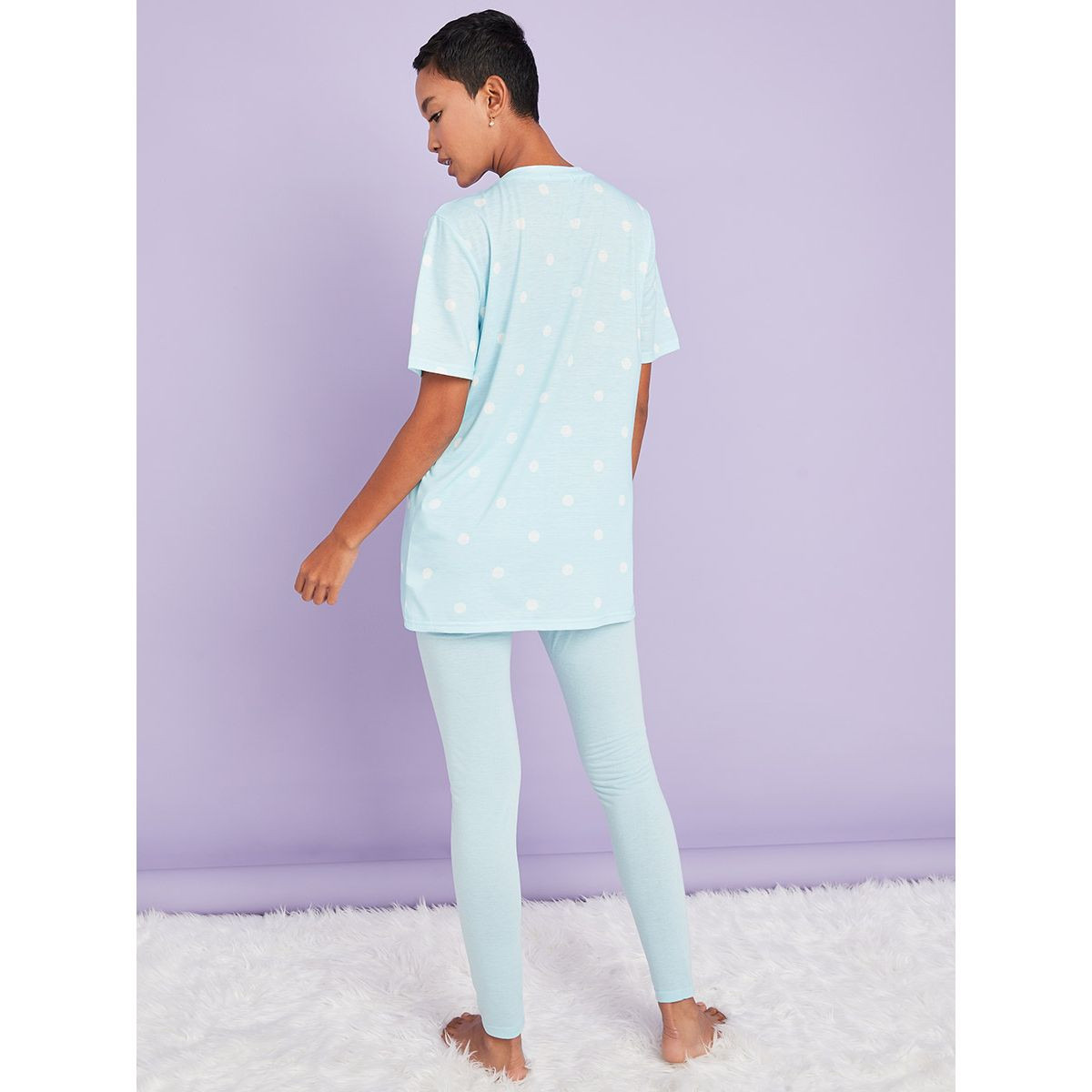 طقم من ( ليقنز + تيشيرت )-women-clothing-nightwear-pyjamas-longsets-image-6