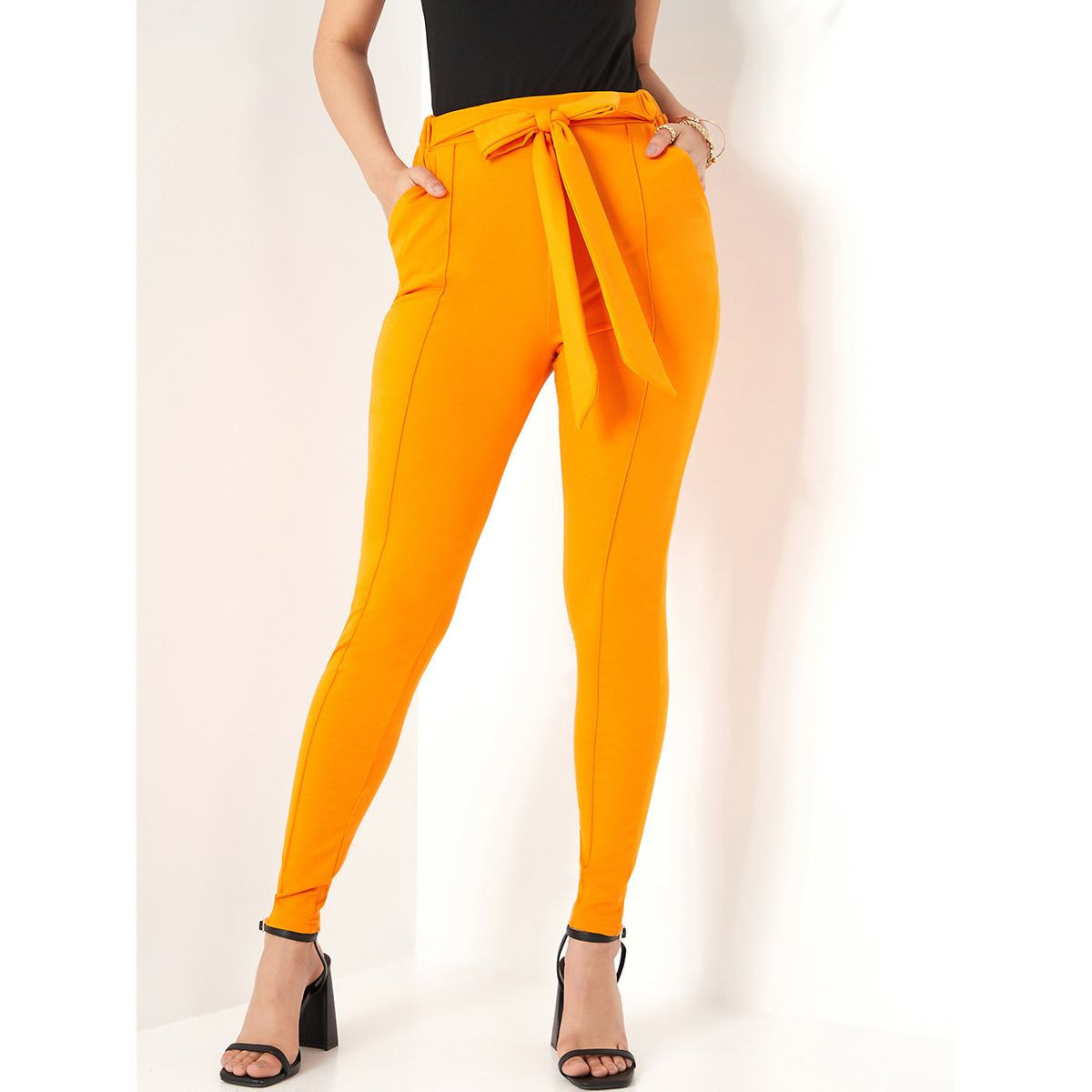 بنطال بقصة ضيقة مع جيوب-women-clothing-trousers-image-2