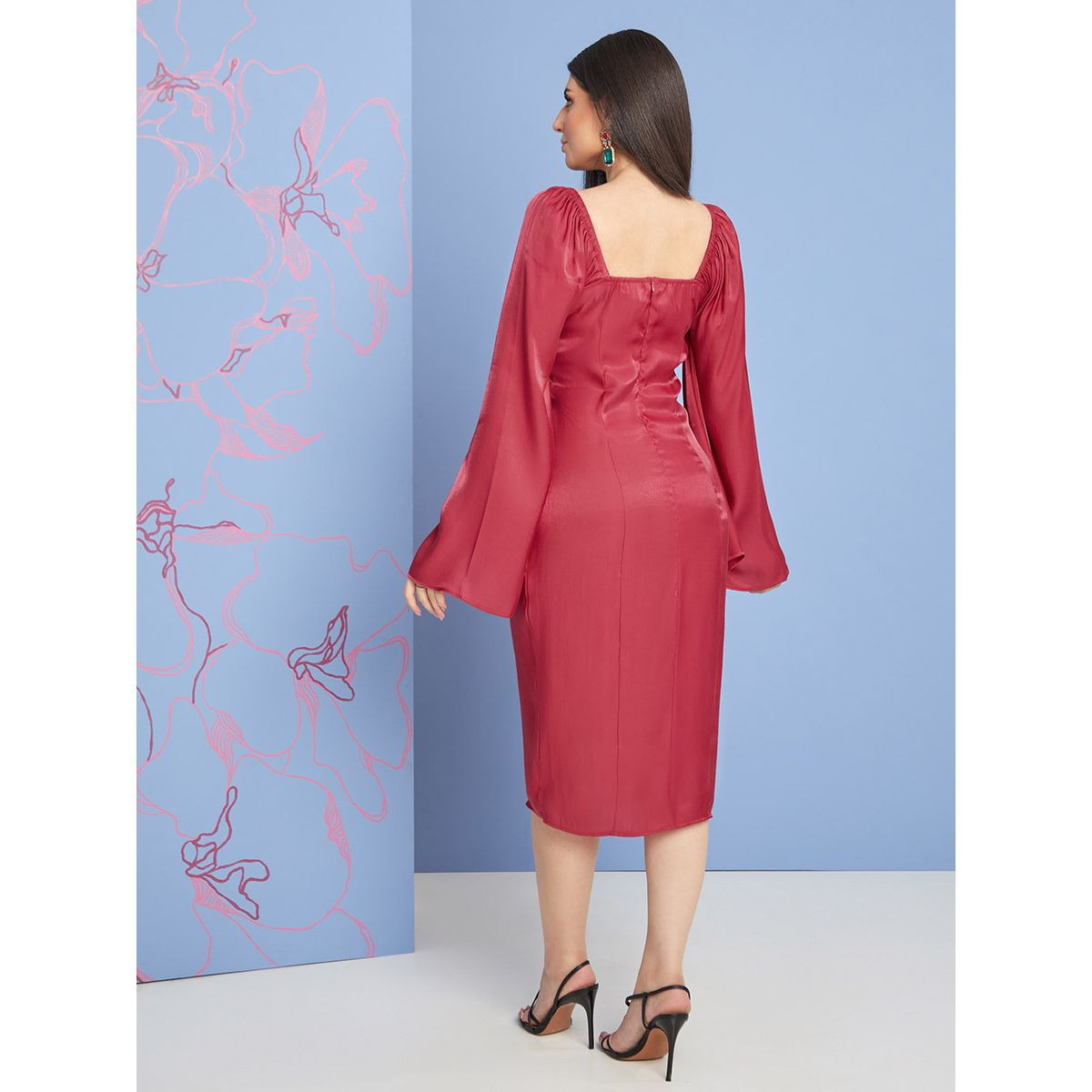 فستان ميدي باكمام طويلة-women-clothing-dresses-image-4
