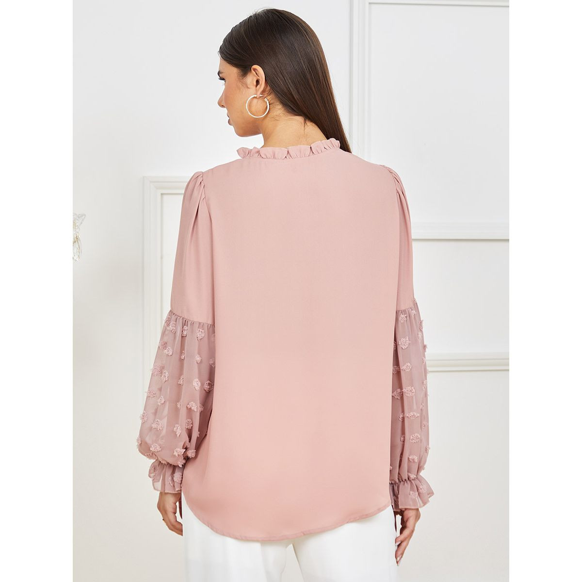 بلوزة باكمام بالون-women-clothing-shirtsandblouses-blouses-image-4