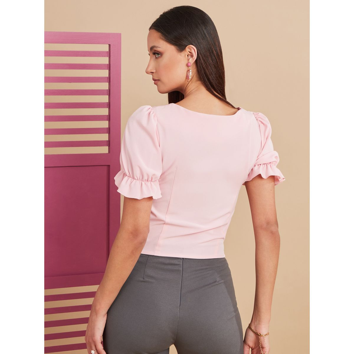 بلوزة باكمام قصيرة-women-clothing-shirtsandblouses-blouses-image-4