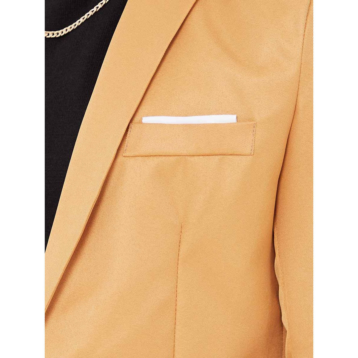 Styli Slim Fit Blazer with One Button and Flap Pocket Detail-men-clothing-jacketsandblazers-blazers-image-3