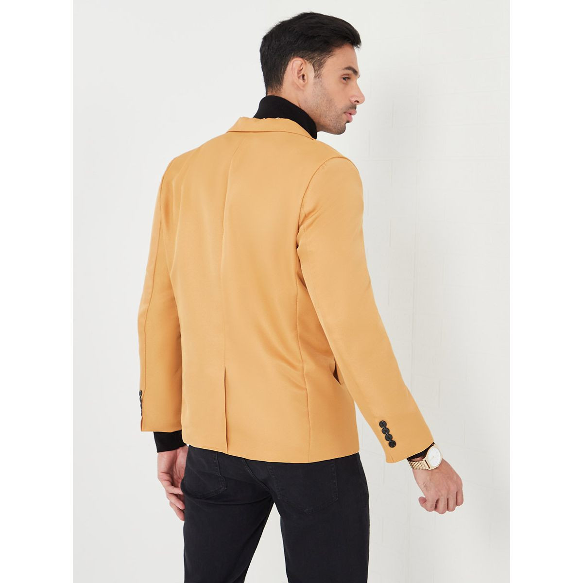 Styli Slim Fit Blazer with One Button and Flap Pocket Detail-men-clothing-jacketsandblazers-blazers-image-5