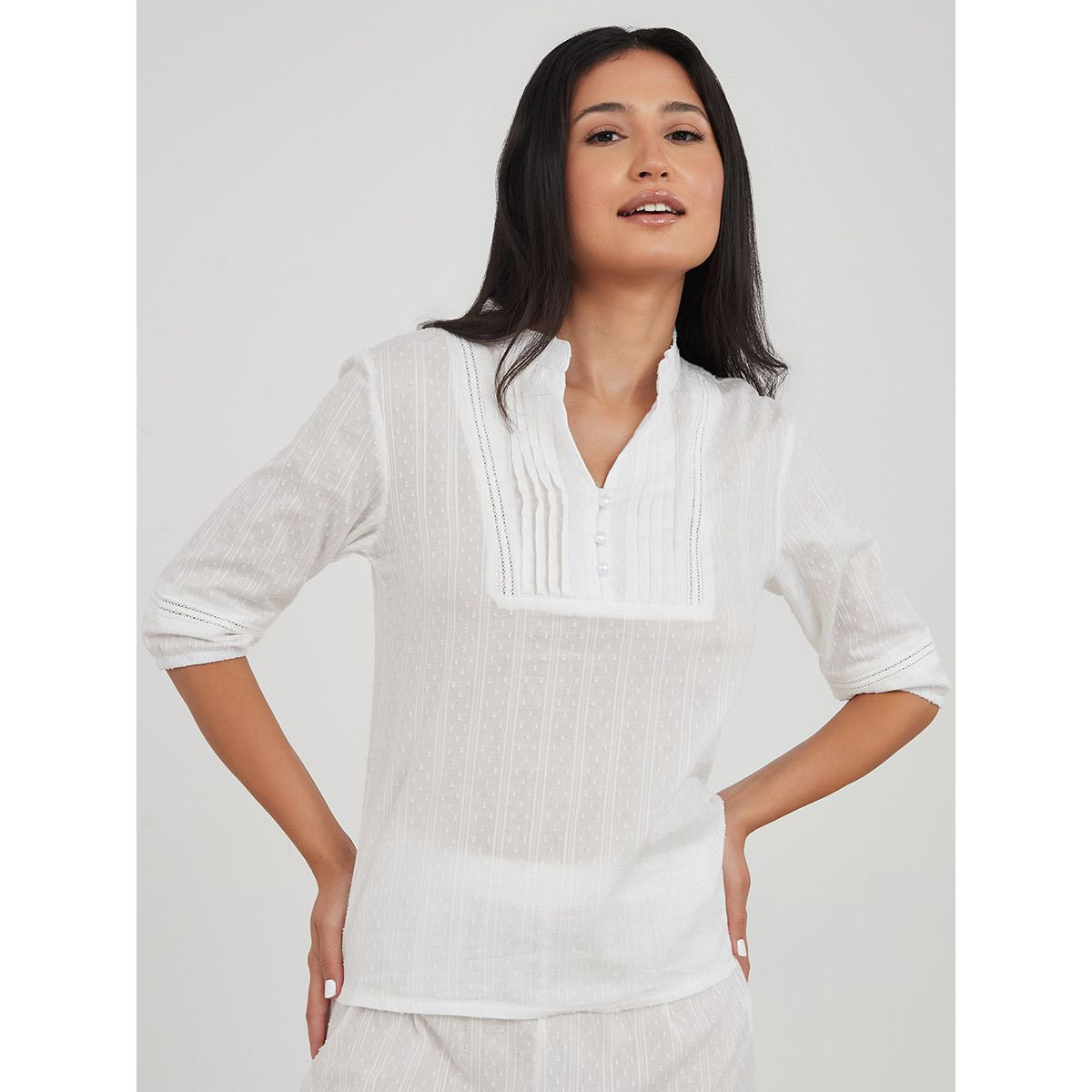 طقم من ( بنطال + تيشيرت ) من ستايلي-women-clothing-nightwear-pyjamas-longsets-image-3
