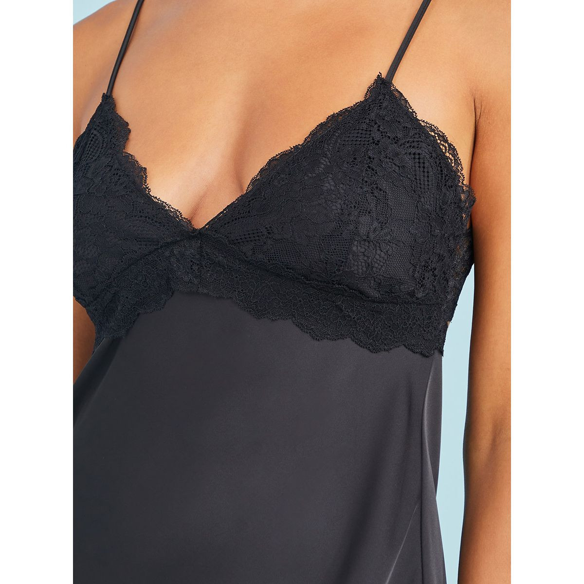 فستان ساتان بتداخلات دانتيل-women-clothing-lingerie-babydollsandbodysuits-image-3