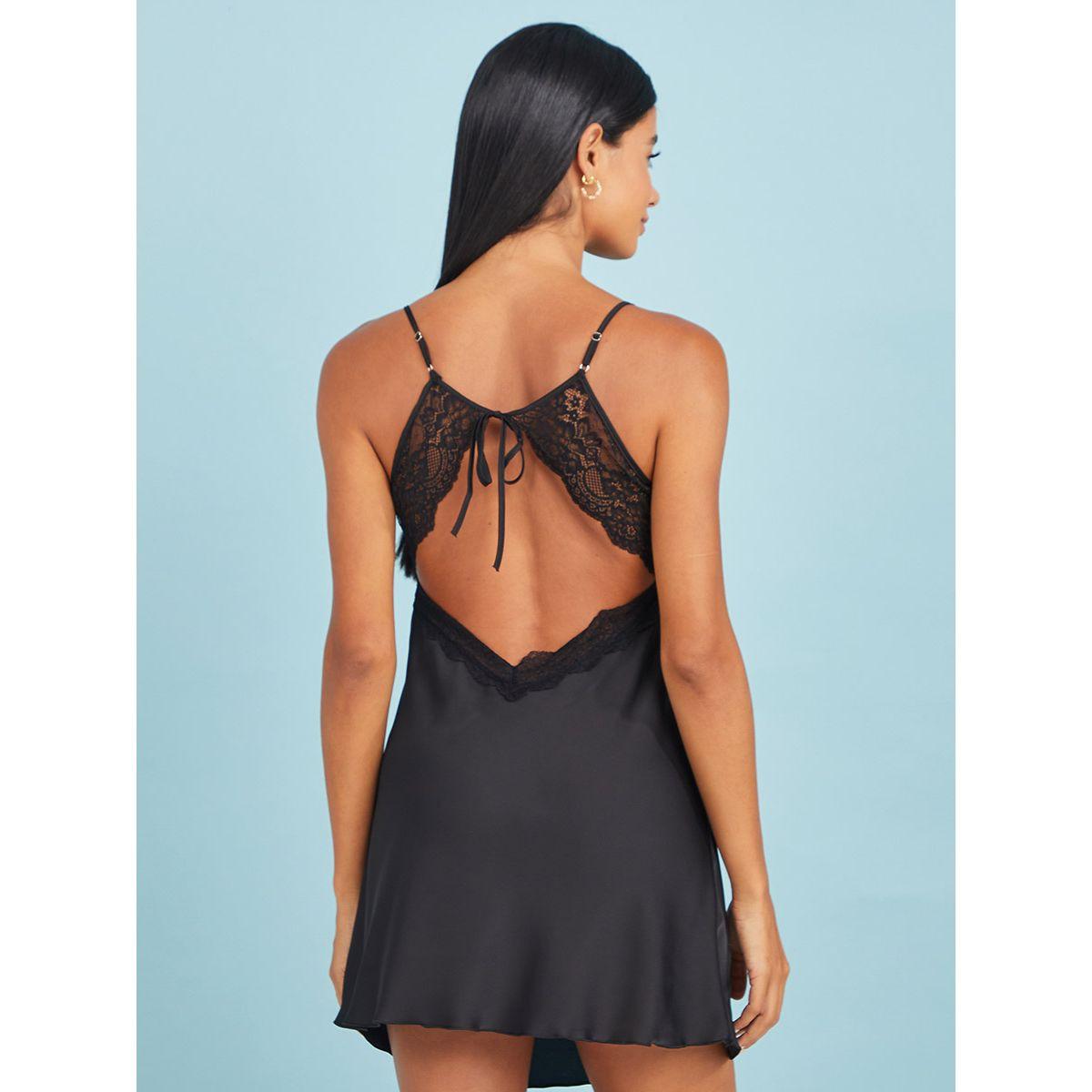 فستان ساتان بتداخلات دانتيل-women-clothing-lingerie-babydollsandbodysuits-image-4