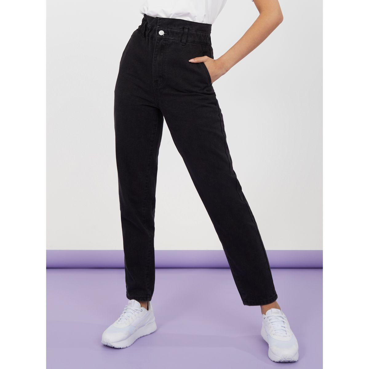 جينز بخصر بيبر باغ-women-clothing-bottoms-jeans-image-1
