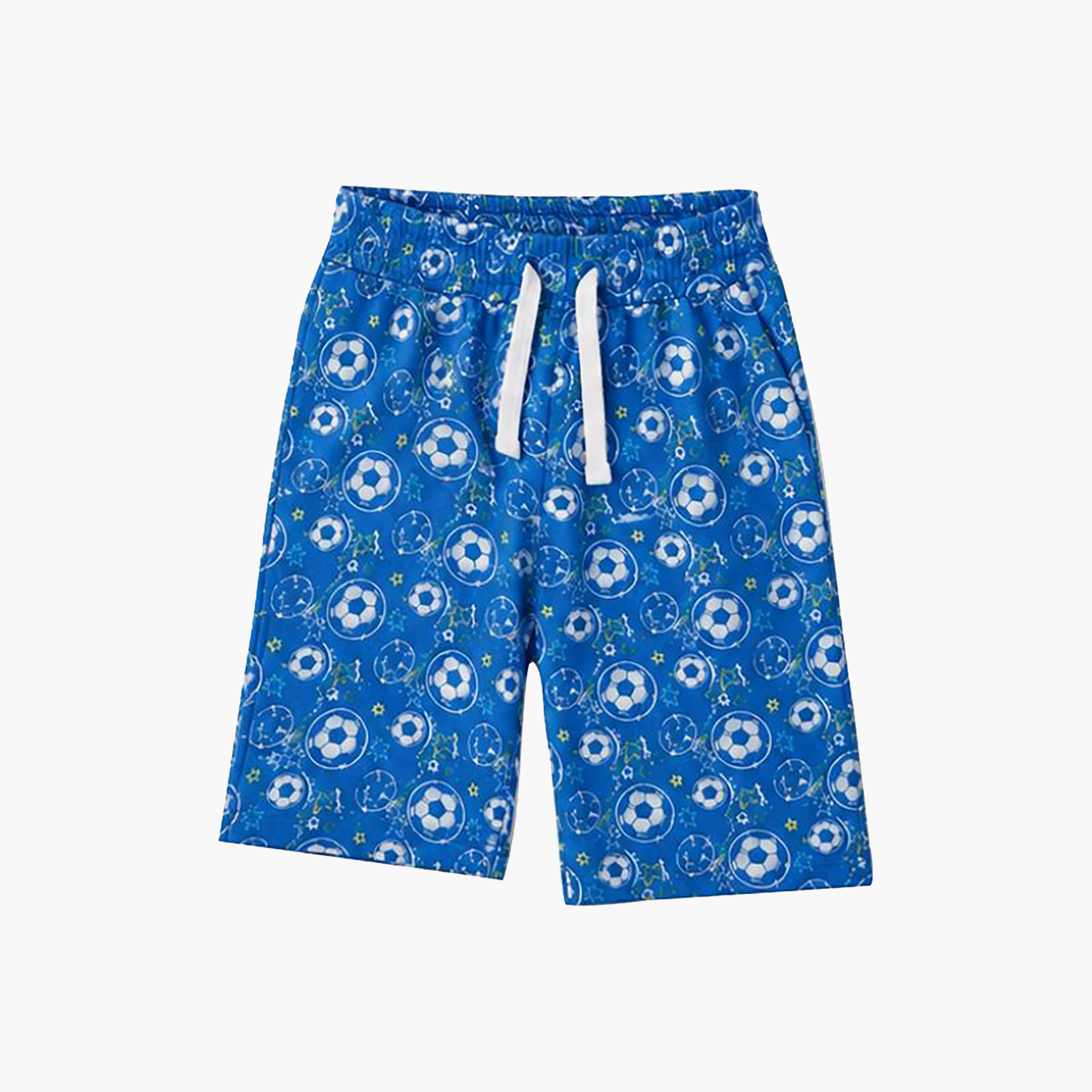 طقم متناسق تيشرت بأكمام قصيرة وبنطال بيجامة بطبعة كرة القدم من بيبي كلو-boys-clothing-setsandcoords-image-8