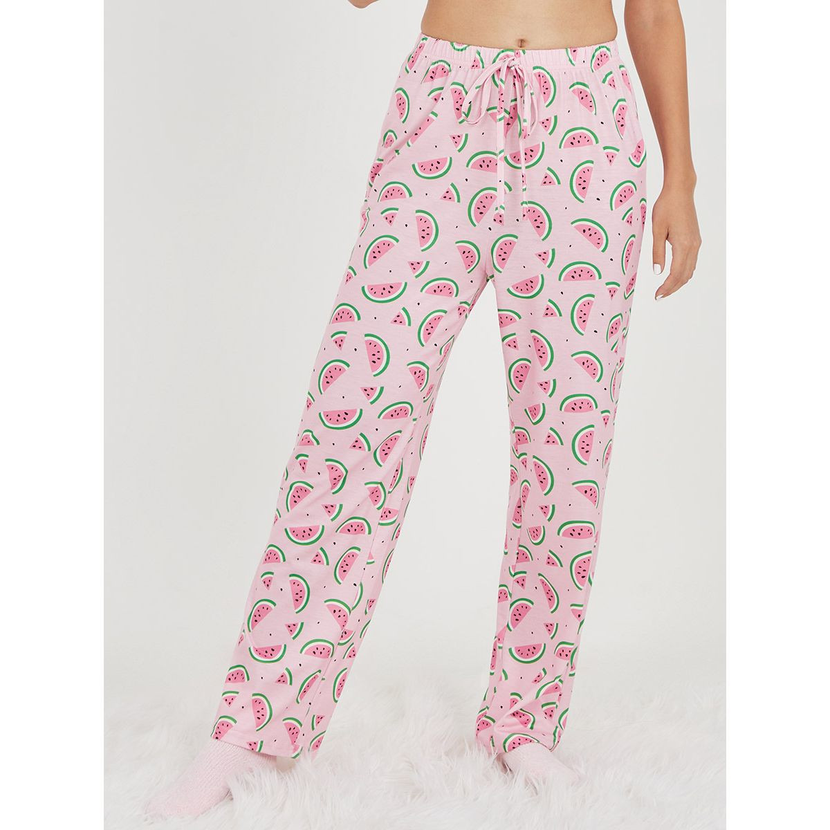 طقم بيجاما من ( تيشيرت + بنطال ) من ستايلي-women-clothing-nightwear-pyjamas-longsets-image-4