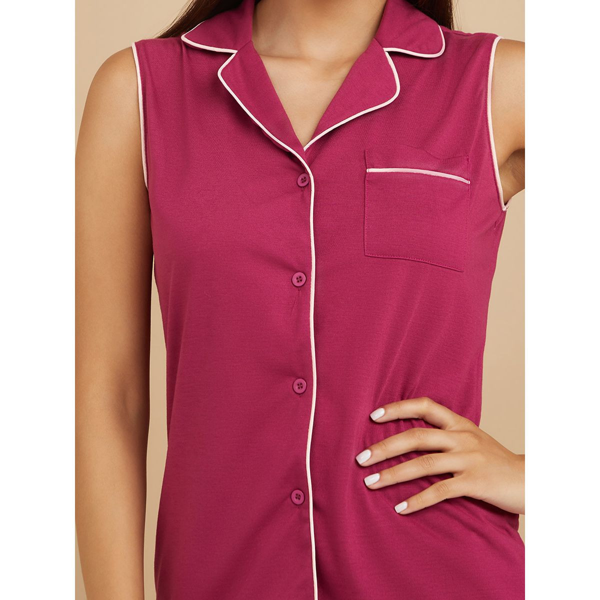 طقم من ( بلوزة + شورت ) من ستايلي-women-clothing-nightwear-pyjamas-longsets-image-3