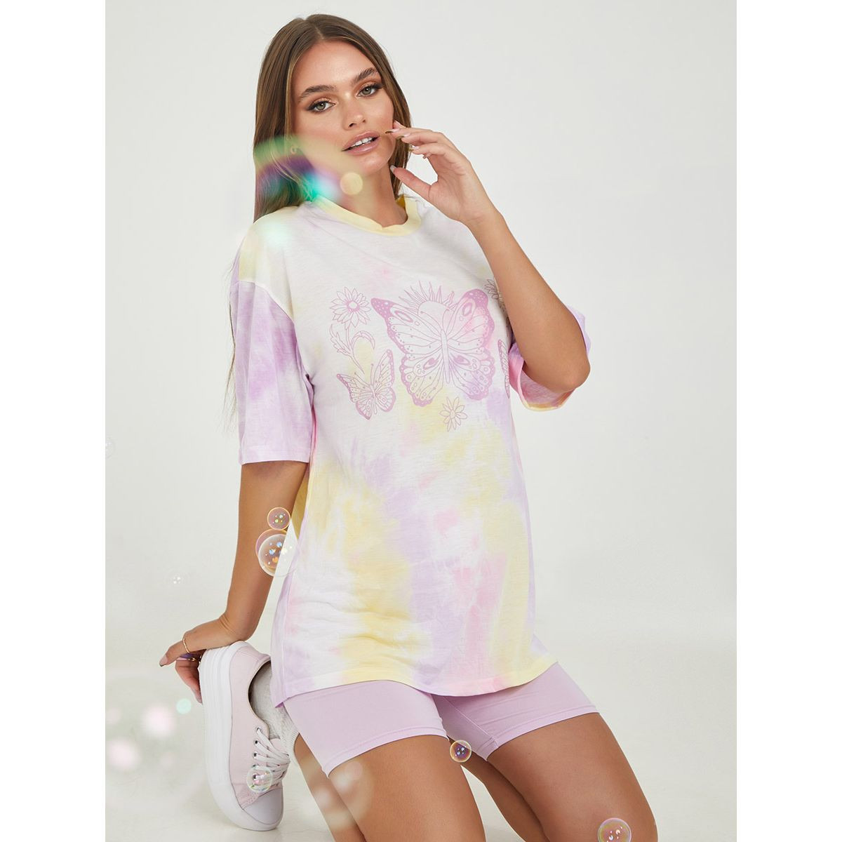 تيشيرت طويل باكمام قصيرة من ستايلي-women-clothing-tshirts-image-1