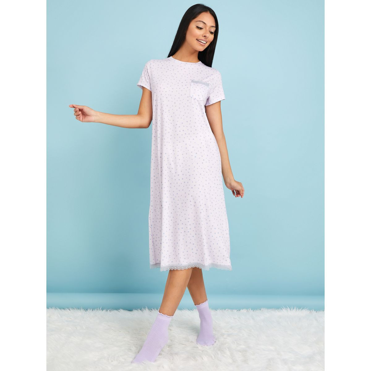 قميص نوم ميدي بدانتيل-women-clothing-nightwear-nighties-image-2
