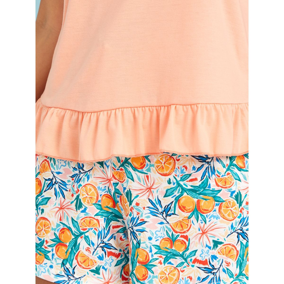طقم من ( شورت + بلوزة بلا اكمام )-women-clothing-nightwear-pyjamas-longsets-image-3