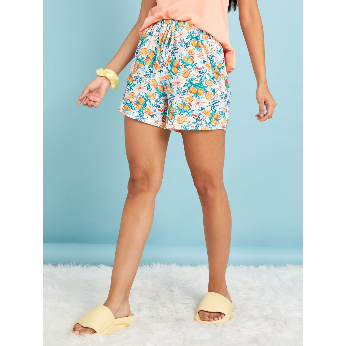 طقم من ( شورت + بلوزة بلا اكمام )-women-clothing-nightwear-pyjamas-longsets-image-4
