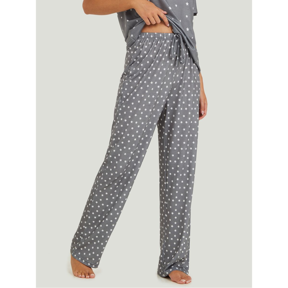 طقم بيجاما من ( تيشيرت + بنطال )-women-clothing-nightwear-pyjamas-longsets-image-5