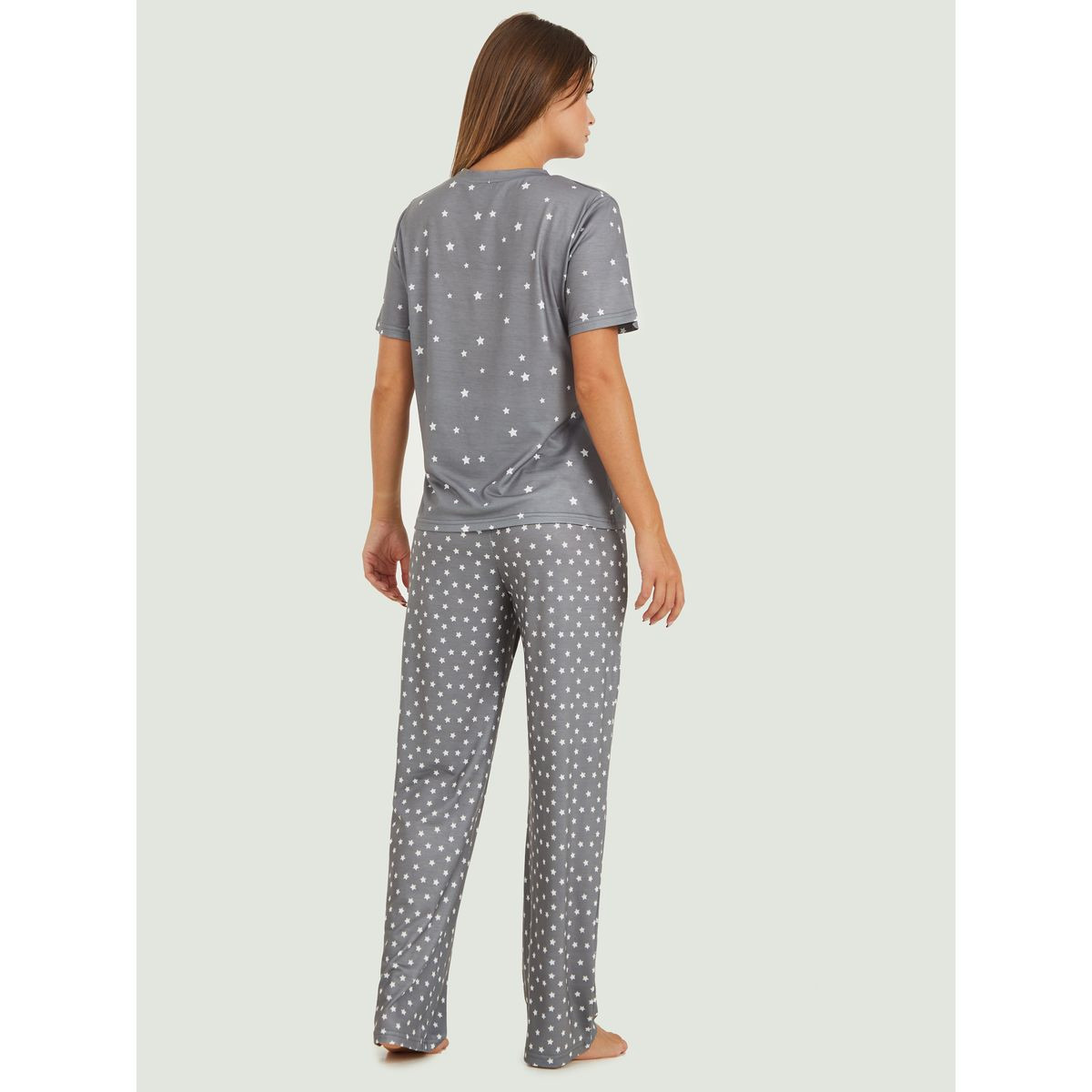طقم بيجاما من ( تيشيرت + بنطال )-women-clothing-nightwear-pyjamas-longsets-image-6