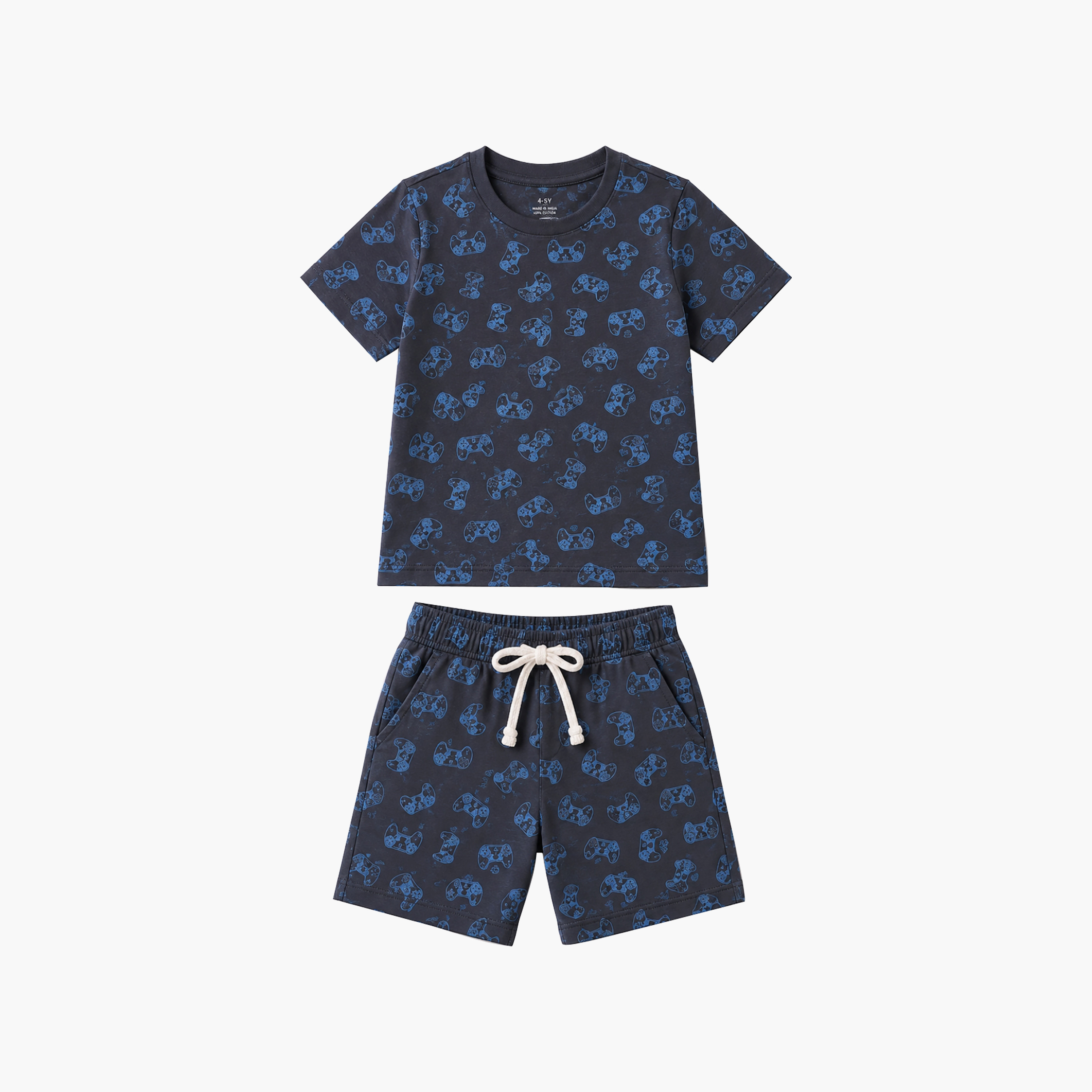 طقم متناسق تيشرت بأكمام قصيرة وبنطال بيجامة بطبعة ذراع ألعاب الفيديو من بيبي كلو-boys-clothing-setsandcoords-image-6