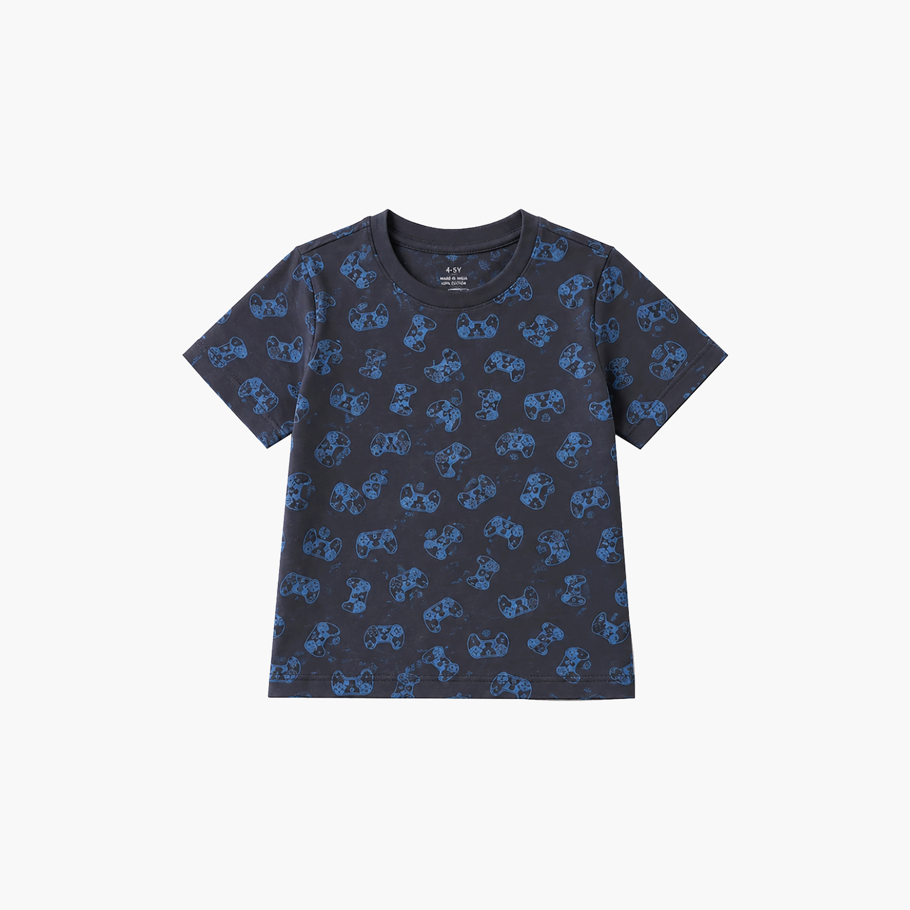 طقم متناسق تيشرت بأكمام قصيرة وبنطال بيجامة بطبعة ذراع ألعاب الفيديو من بيبي كلو-boys-clothing-setsandcoords-image-7