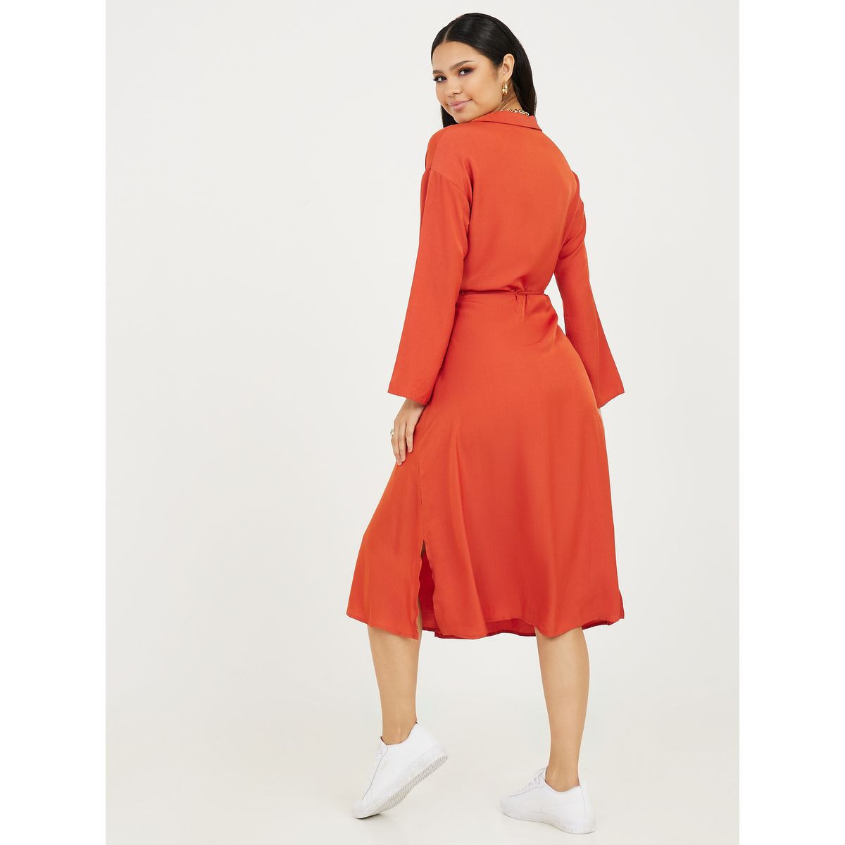 فستان ميدي بنمط لف-women-clothing-dresses-image-4
