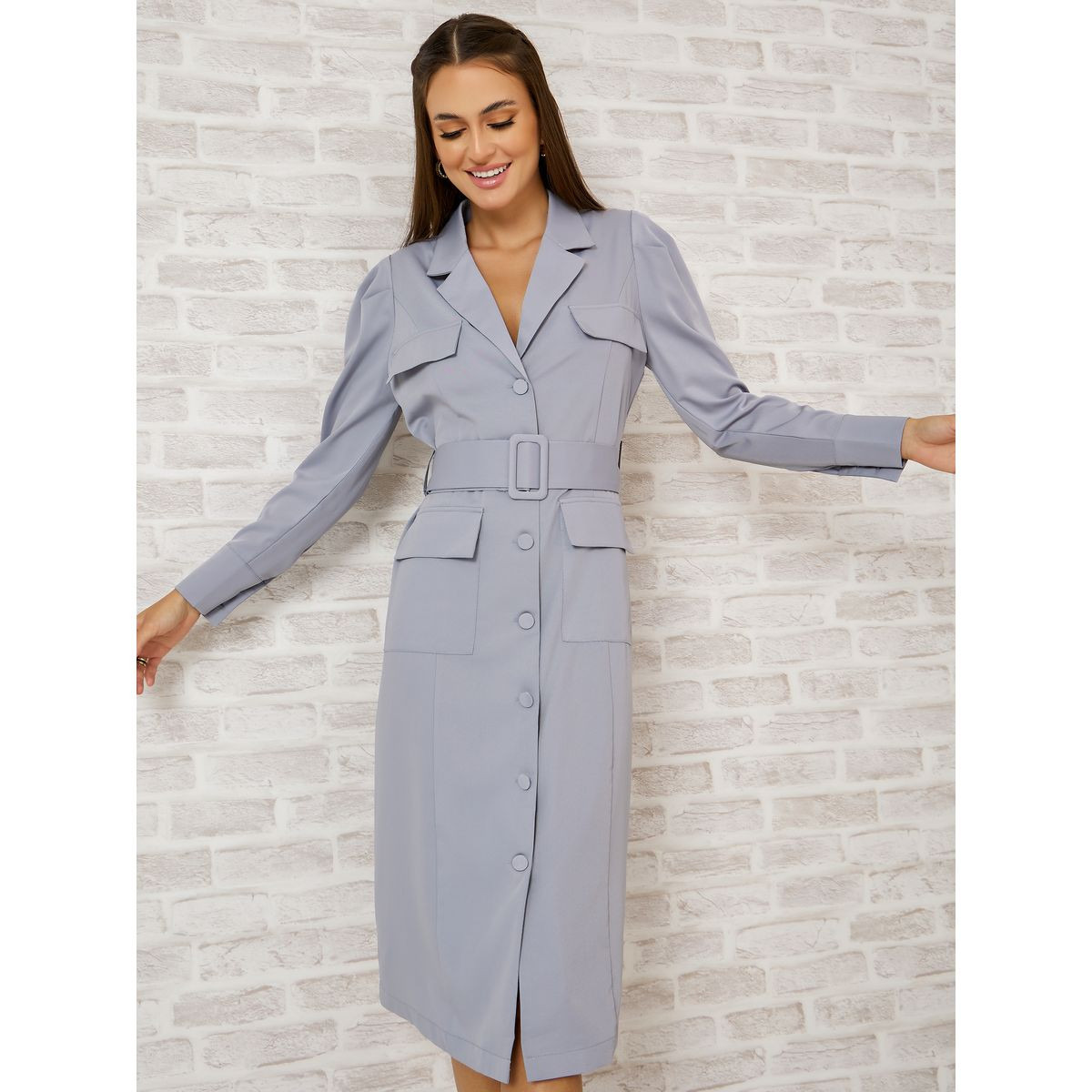 فستان ميدي باكمام طويلة-women-clothing-dresses-image-2